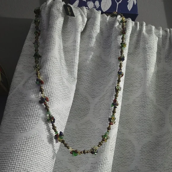 Cookie Lee Multi-Colored Beaded Necklace - Picture 1 of 7